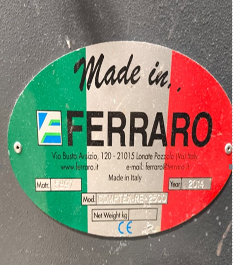 Ferraro Openwidth Compactor for sale.
